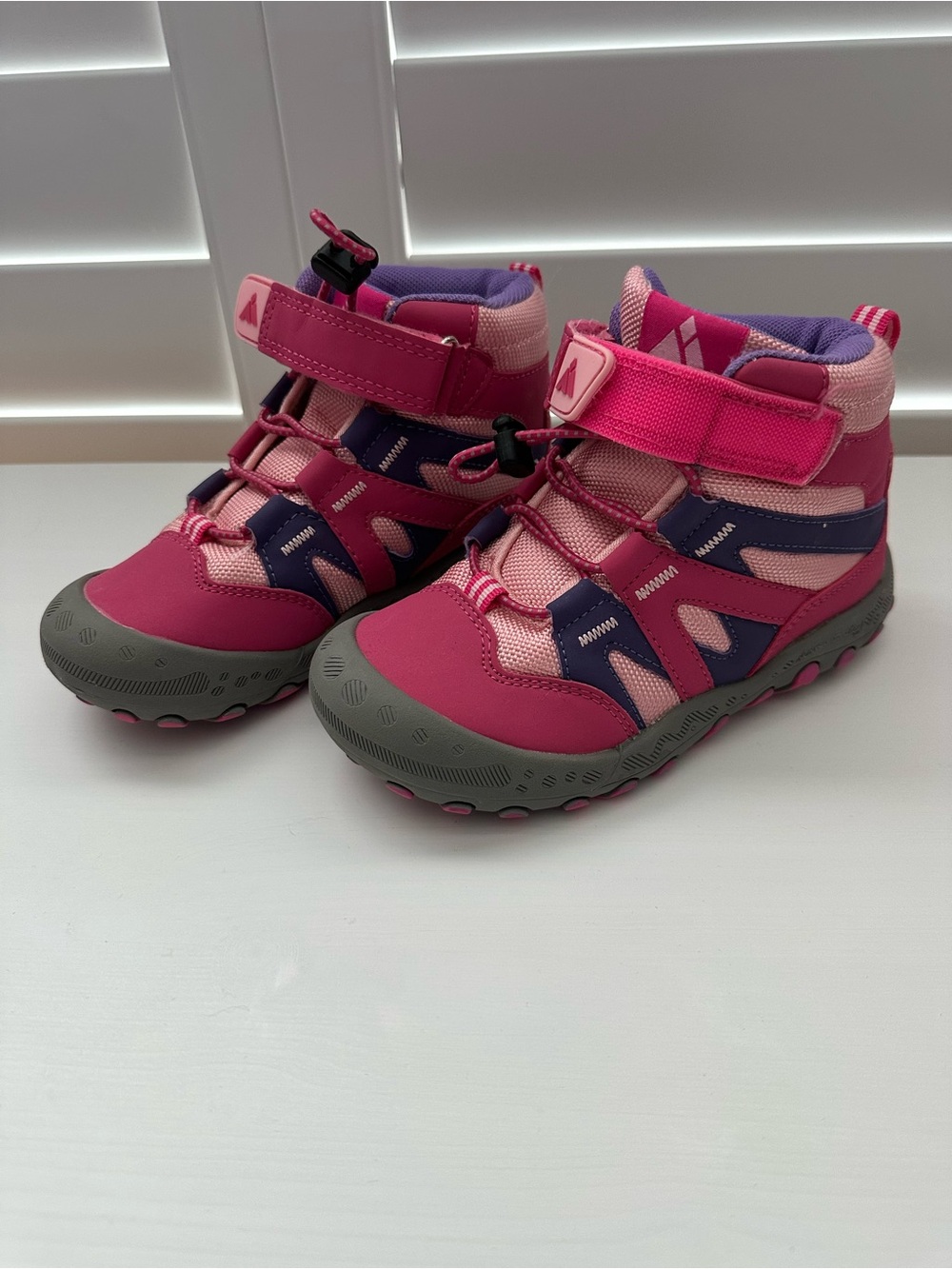 Mishansha Pink & Purple Kids Waterproof Hiking Boots Size 11.5 or 30